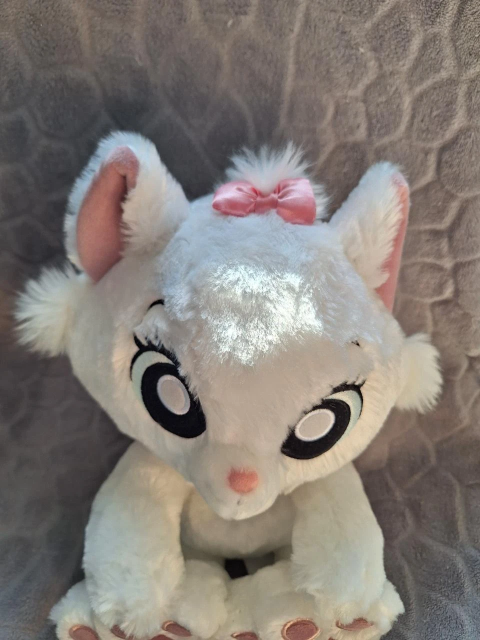 Doudou Disney – Lapin Blanc – Nœud Rose – dès la naissance – photo 2